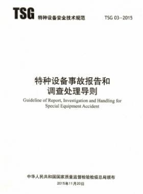 特種設(shè)備事故報(bào)告和調(diào)查處理導(dǎo)則TSG 03-2015